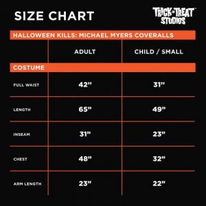 TOTS Size Chart