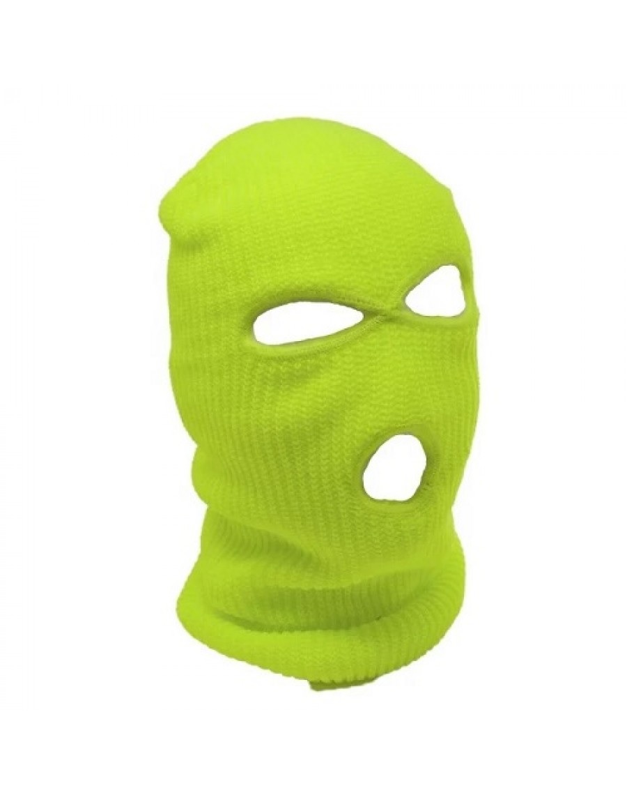 Neon Yellow Ski Mask - Horror Shop FX